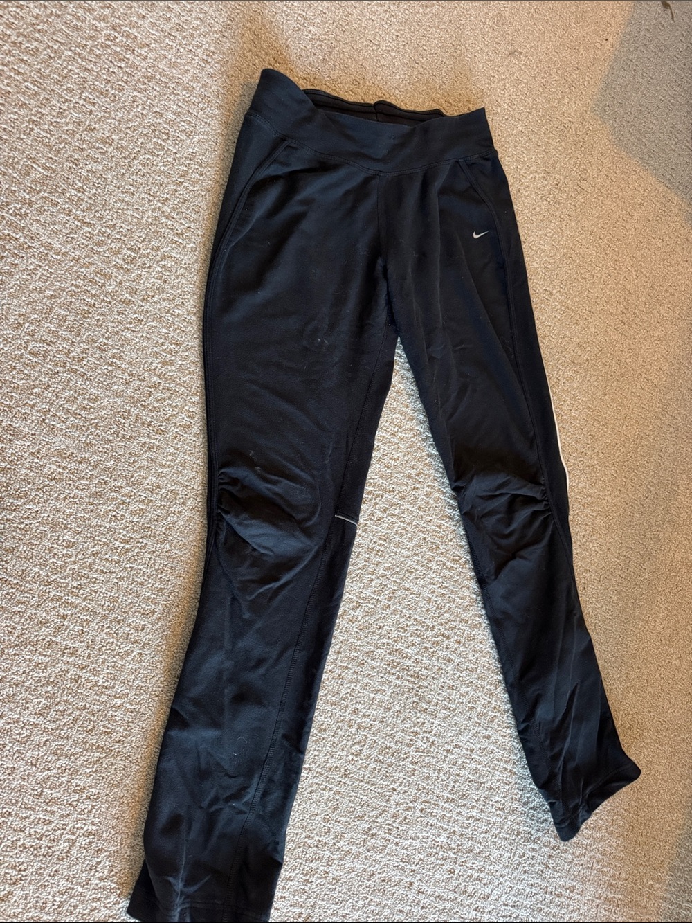 Nike Black Track Pants with Subtle Swoosh